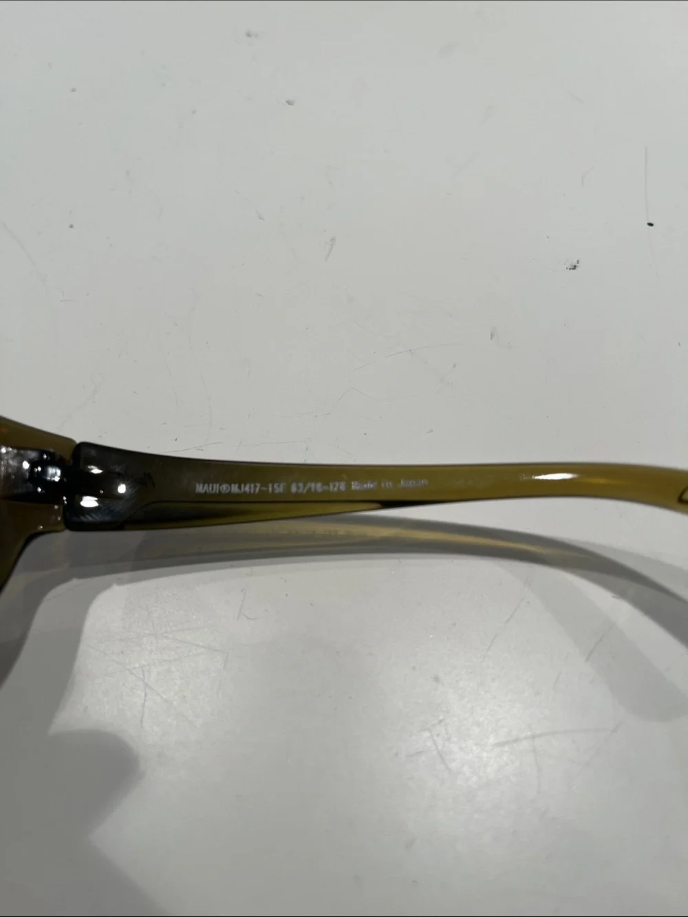 Maui Jim Twin Falls MJ417-15F Sunglasses Frame Only 63/18-128 Olive Tortoise